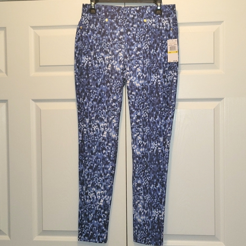 Michael Kors NWT Blue White 💙 Tye Dye Jeggings